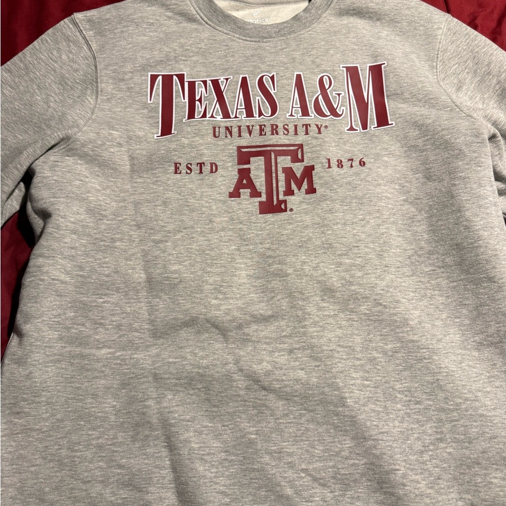Texas A&M University Gray Sweatshirt - Picture 1 of 2